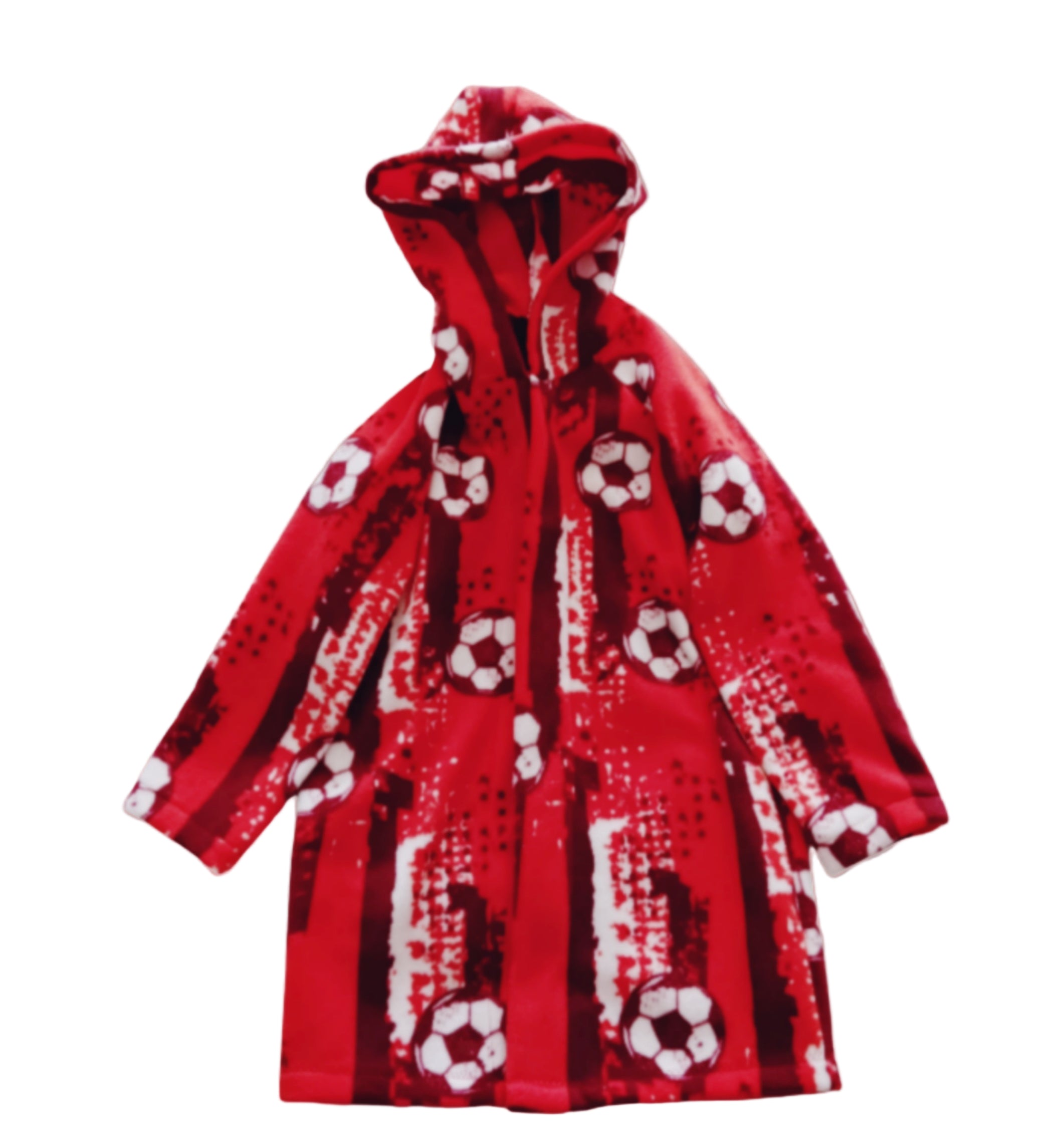 Robe de chambre  soccer rouge  2-5 ans
